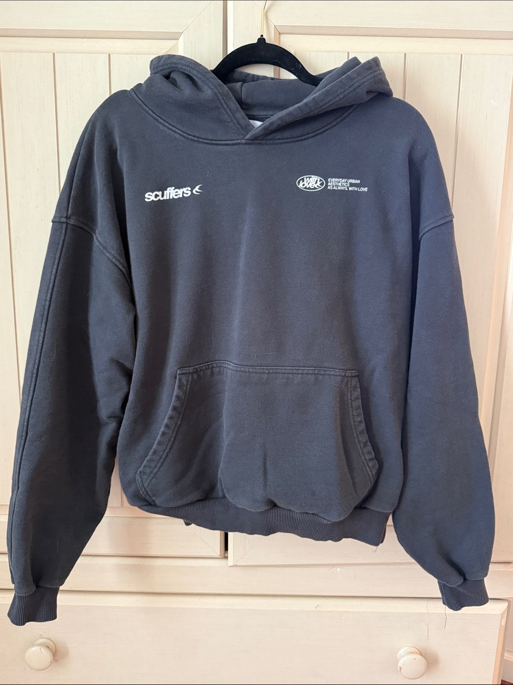 Scuffers Black Logo Hoodie for Women